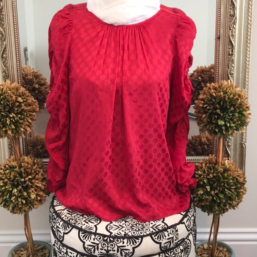 SzM New  Max studio red blouse